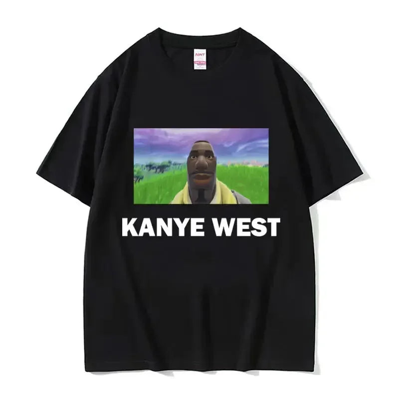 Funny Kanye West Meme T-Shirt Men's Vintage Hip Hop Rap Style Tshirt Men Women Short Sleeve T Shirt Streetwear