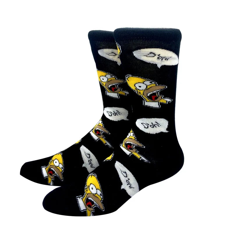 2025 New Anime Fashion Men's Socks Long Sock Knee-High Couples cosplay Sock Personality Hip Hop Harajuku Funny Sock for Women