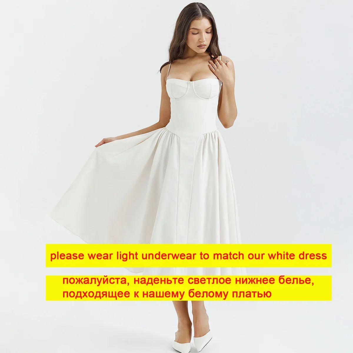Mingmingxi Elegant Dress for Summer Pink Spaghetti Strap Midi Dress with Pocket Long Party Dresses Holiday Women Clothing