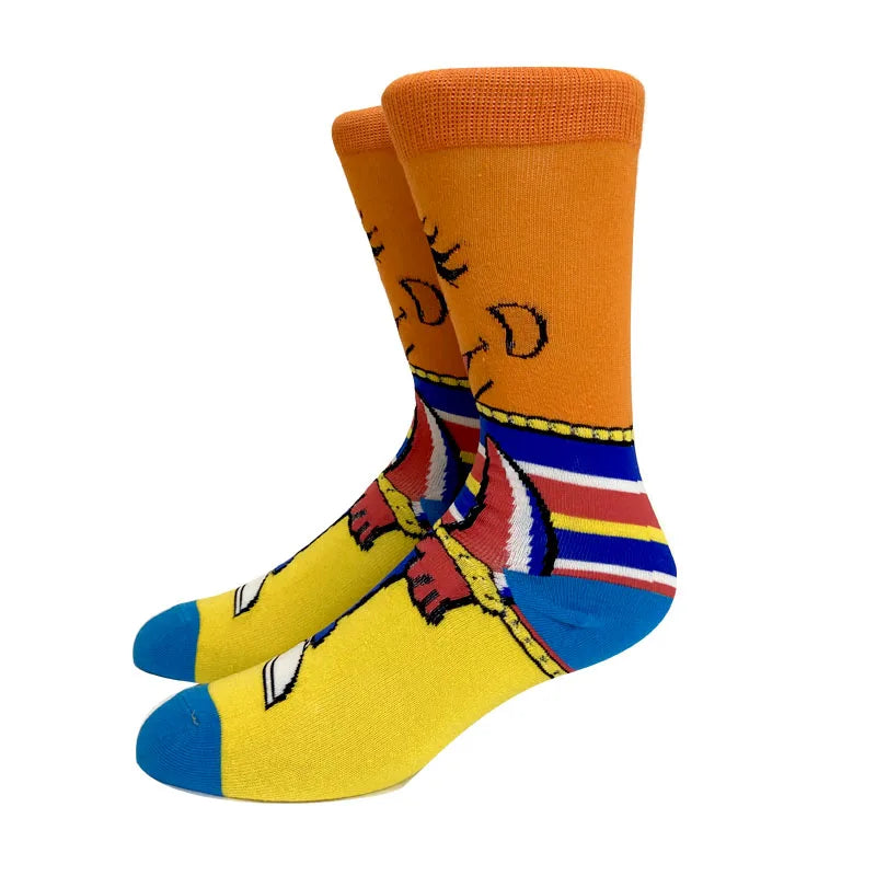 2025 New Anime Fashion Men's Socks Long Sock Knee-High Couples cosplay Sock Personality Hip Hop Harajuku Funny Sock for Women