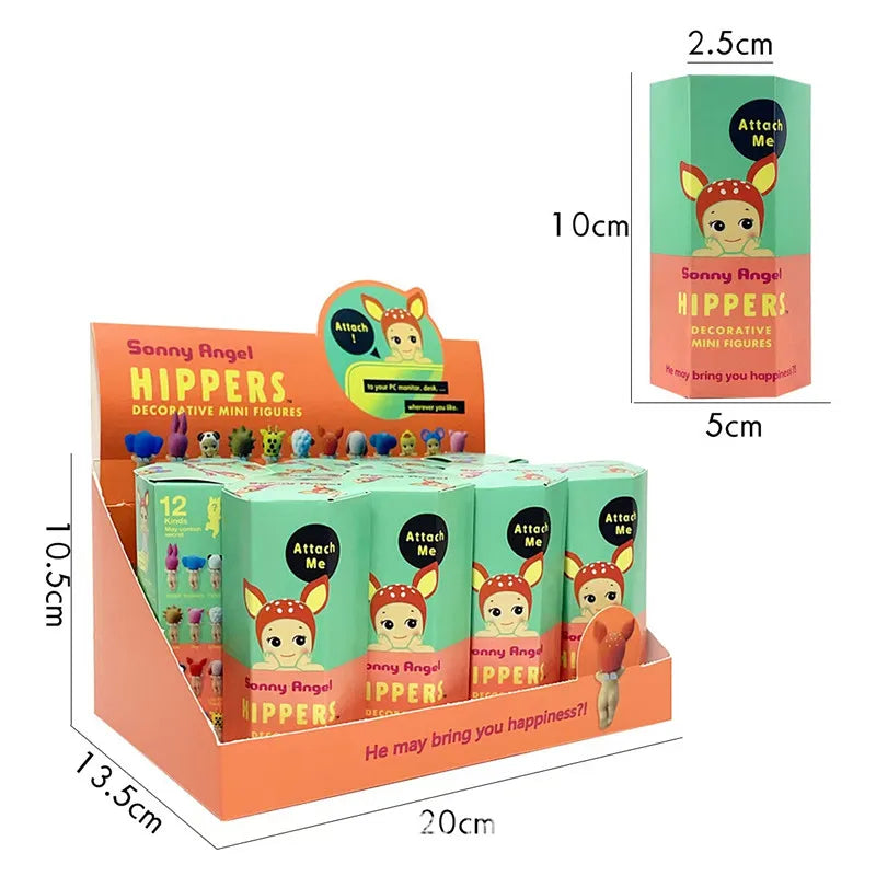 Sonny Angel Hippers Animal Blind Box Series Healing Trendy Car Mobile Phone Ornaments Dumplings Children'S Toys Christmas Gift