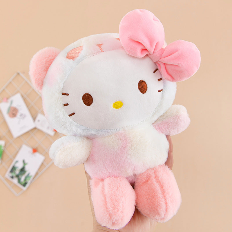 Sanrio 25Cm Anime Sanriod Toys Kawaii Kuromi Cinnamorol Plush Soft Stuffed Animals Doll Plushie Pillow Children's Toys Gifts