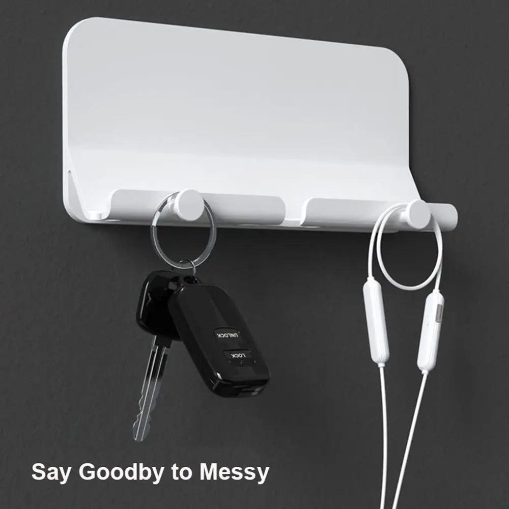 Wall Mount Holder Charger Hook Hanging Stand Bracket Dock for Smartphone Mobile Phone Tablet Holder Pasted on Wall