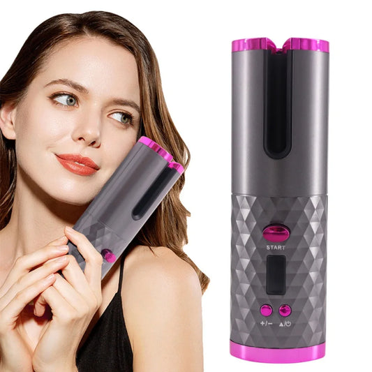 Electric Automatic Curling Iron Wireless Automatic Curling Iron Rotating Styling Portable Hairdresser Home Hair Curlers