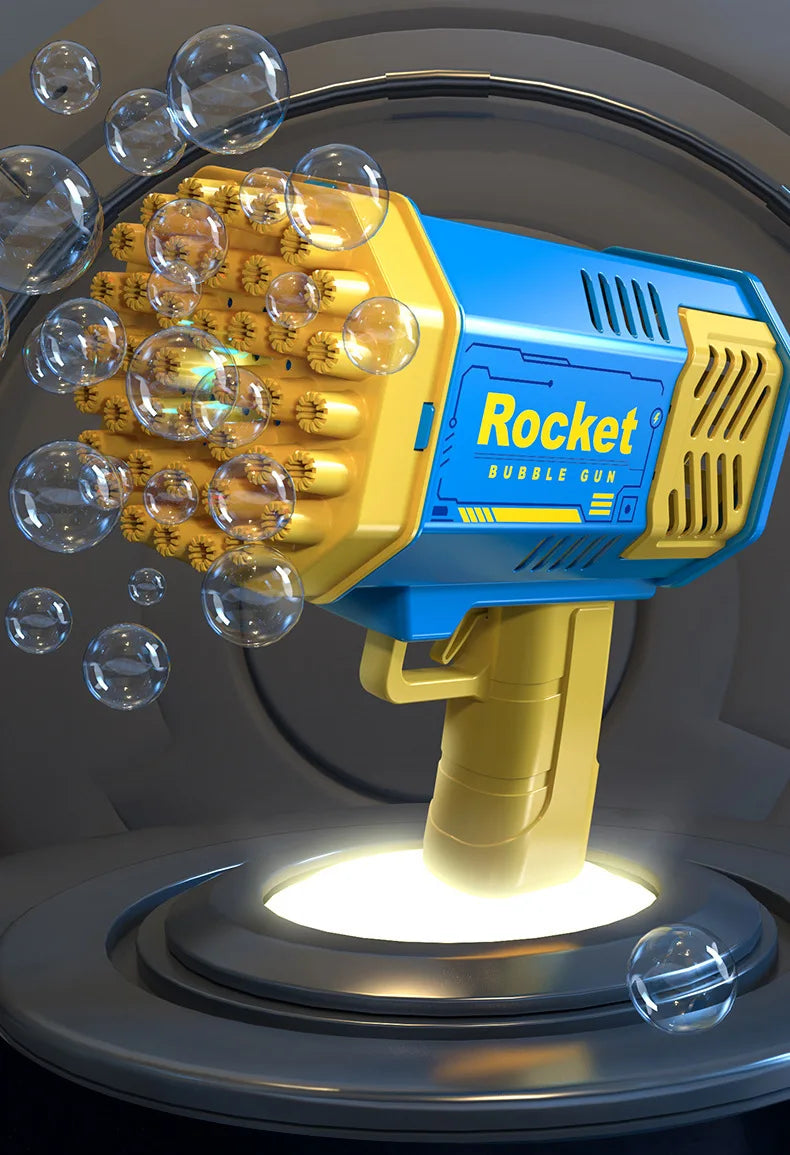 40 hole handheld fully automatic space light bubble machine electric children's toys without battery without  bubble water