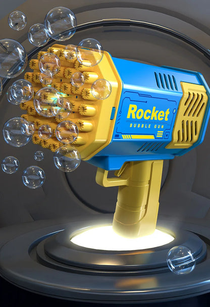 40 hole handheld fully automatic space light bubble machine electric children's toys without battery without  bubble water