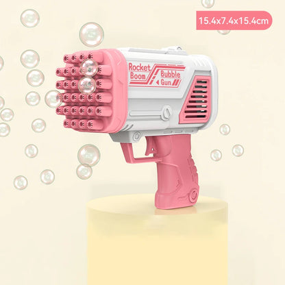 Popular electric bubble gun for children's toys 32 hole bubble machine electric bubble gun without battery bubble water