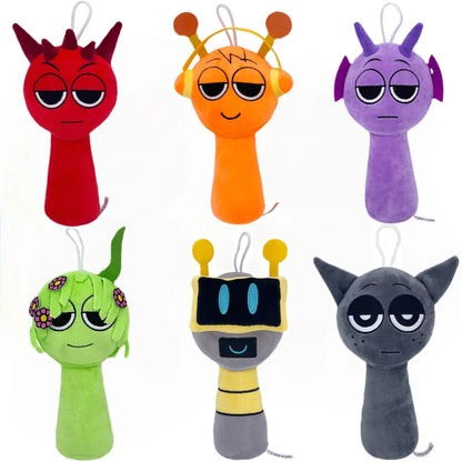 Sprunki Plush Toys Sprunki Incredibox Plush Doll Sprunki Game Cartoon Pillow Kids Birthday Gifts Stuffed Dolls Christmas Gift