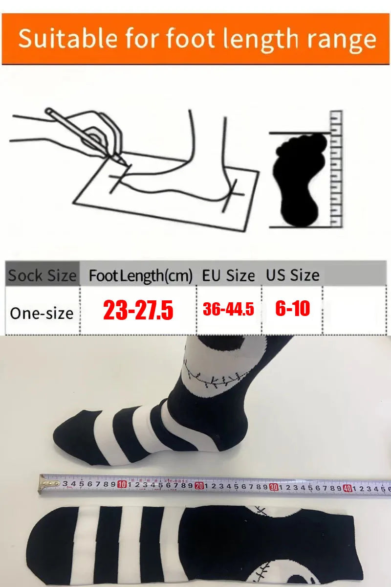 2025 New Anime Fashion Men's Socks Long Sock Knee-High Couples cosplay Sock Personality Hip Hop Harajuku Funny Sock for Women