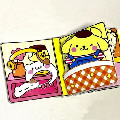 Sanrio Kuromi Cinnamoroll Quiet Book My Melody Handmade DIY Children's Toys Development Hands on Ability Girl's Birthday Gift