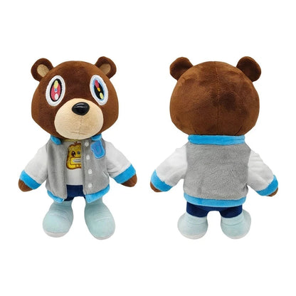 New Kawaii Kanye Dropout Bear Teddy Bear Plush Toys Kanye West Graduation Soft Stuffed Home Room Decor Birthday Gift 1/4pcs 26cm