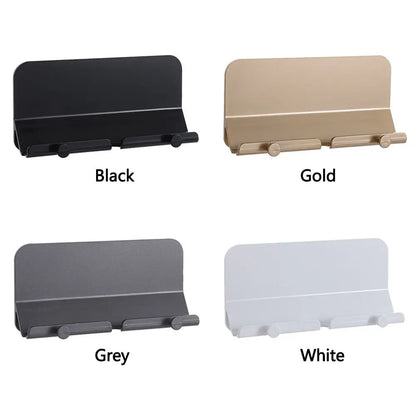 Wall Mount Holder Charger Hook Hanging Stand Bracket Dock for Smartphone Mobile Phone Tablet Holder Pasted on Wall
