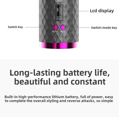 Portable Automatic Charging Hair Curler Smart Wireless Hair Styling Tool Travel Friendly Lazy Girl Hair Curler Salon Accessory