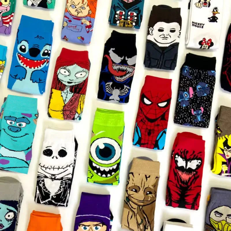 2025 New Anime Fashion Men's Socks Long Sock Knee-High Couples cosplay Sock Personality Hip Hop Harajuku Funny Sock for Women