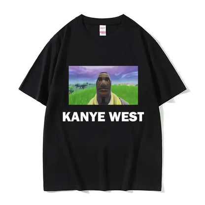 Funny Kanye West Meme T-Shirt Men's Vintage Hip Hop Rap Style Tshirt Men Women Short Sleeve T Shirt Streetwear