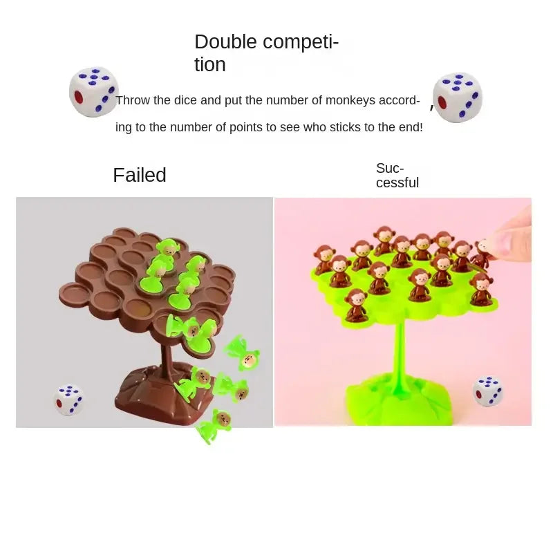 Monkey Balance Tree Focus Balance Training Children's Toys Folding Music Series Parent Child Interactive Board Game