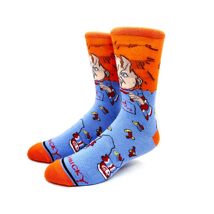 2025 New Anime Fashion Men's Socks Long Sock Knee-High Couples cosplay Sock Personality Hip Hop Harajuku Funny Sock for Women