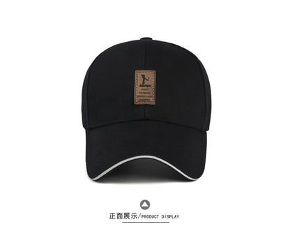 Summer Women Men Structured Baseball Cap Solid Cotton Adjustable Snapback Sunhat Outdoor Sports Hip Hop Baseball Hat Casquette