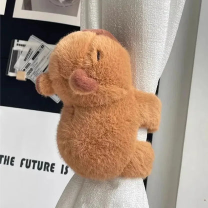 1-10PCS Kapibara Plush Doll Lying on The Hands of Kapi Bara Water Dolphin Doll Doll Doll Wrist Snap Ring Toys Plush Toys