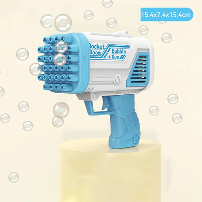 Popular electric bubble gun for children's toys 32 hole bubble machine electric bubble gun without battery bubble water
