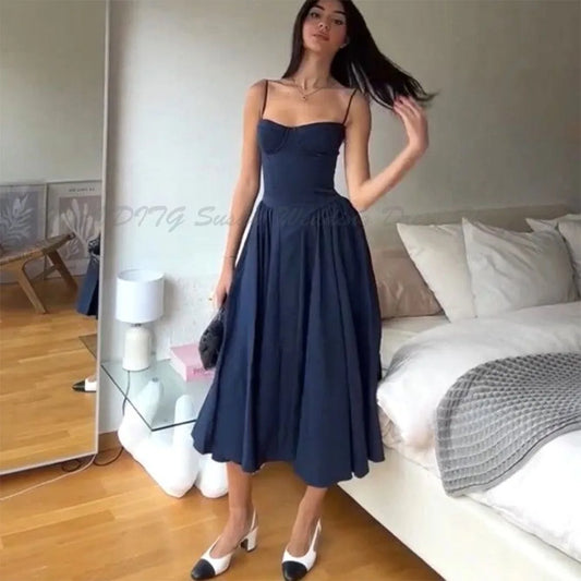 Exquisite Evening Dresses Women Spaghetti Strap Sleeveless High Quality Floor Length Customized Formal Event Wedding Prom Gown