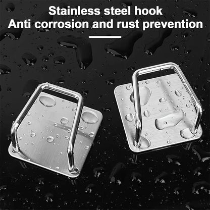 1-2Pcs Kitchen Sink Sponge Rack Drain Storage Holder Self Adhesive Stainless Steel Wire Ball Rag Brush Organizer Wall Hooks