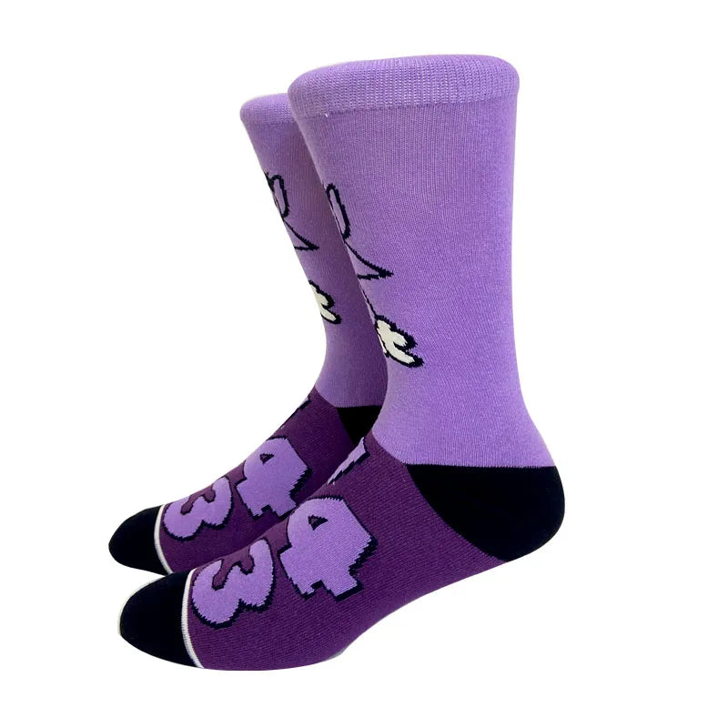 2025 New Anime Fashion Men's Socks Long Sock Knee-High Couples cosplay Sock Personality Hip Hop Harajuku Funny Sock for Women