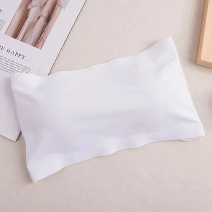 Seamless One-piece Tube Tops Women Removable Pads Intimates Basic Black/White/Skin Womens Strapless Bra Bandeau Sexy Lingerie