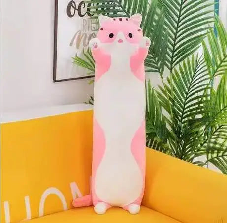 50-70cm Long Cat Plush Toys Cute Animal Cat Creative Long Soft Toys Office Break Nap Sleeping Pillow Stuffed Gift Doll For Kids