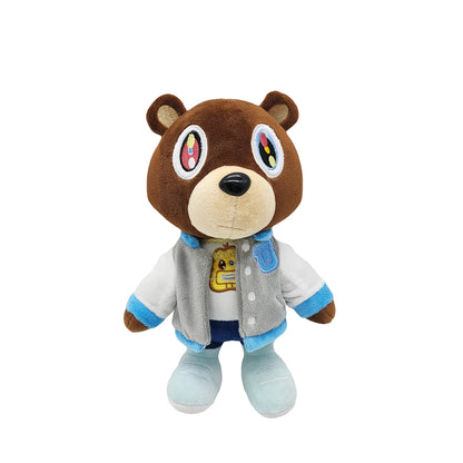 New Kawaii Kanye Dropout Bear Teddy Bear Plush Toys Kanye West Graduation Soft Stuffed Home Room Decor Birthday Gift 1/4pcs 26cm