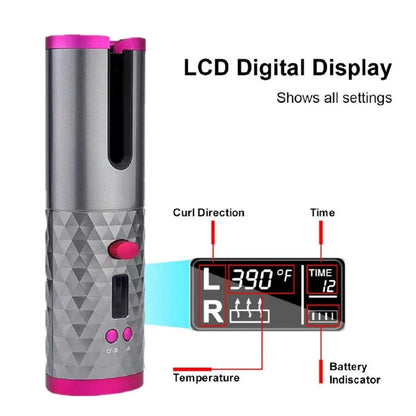 Electric Automatic Curling Iron Wireless Automatic Curling Iron Rotating Styling Portable Hairdresser Home Hair Curlers