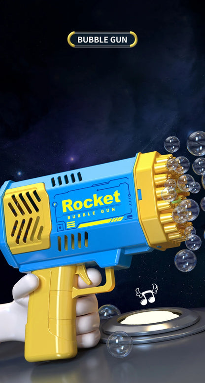 40 hole handheld fully automatic space light bubble machine electric children's toys without battery without  bubble water