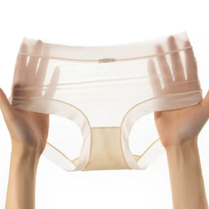3Pcs/Set Women Thin Silky Panties Sexy Lingerie Quick Drying Briefs Female Seamless Underwear Summer Underpants Low Rise Panties
