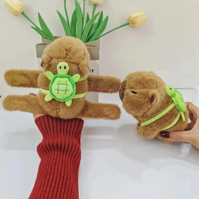 1-10PCS Kapibara Plush Doll Lying on The Hands of Kapi Bara Water Dolphin Doll Doll Doll Wrist Snap Ring Toys Plush Toys