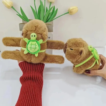 1-10PCS Kapibara Plush Doll Lying on The Hands of Kapi Bara Water Dolphin Doll Doll Doll Wrist Snap Ring Toys Plush Toys