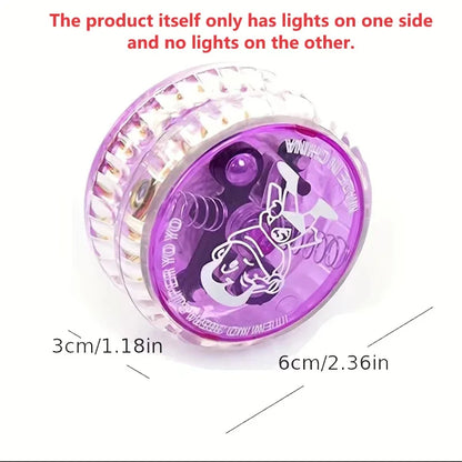 3Pcs Luminous Yo-yo Ball Pull Line Yoyo Ball for Kids Light Up the Fun Brighten Up Child's Playtime Children's Toys Random Color