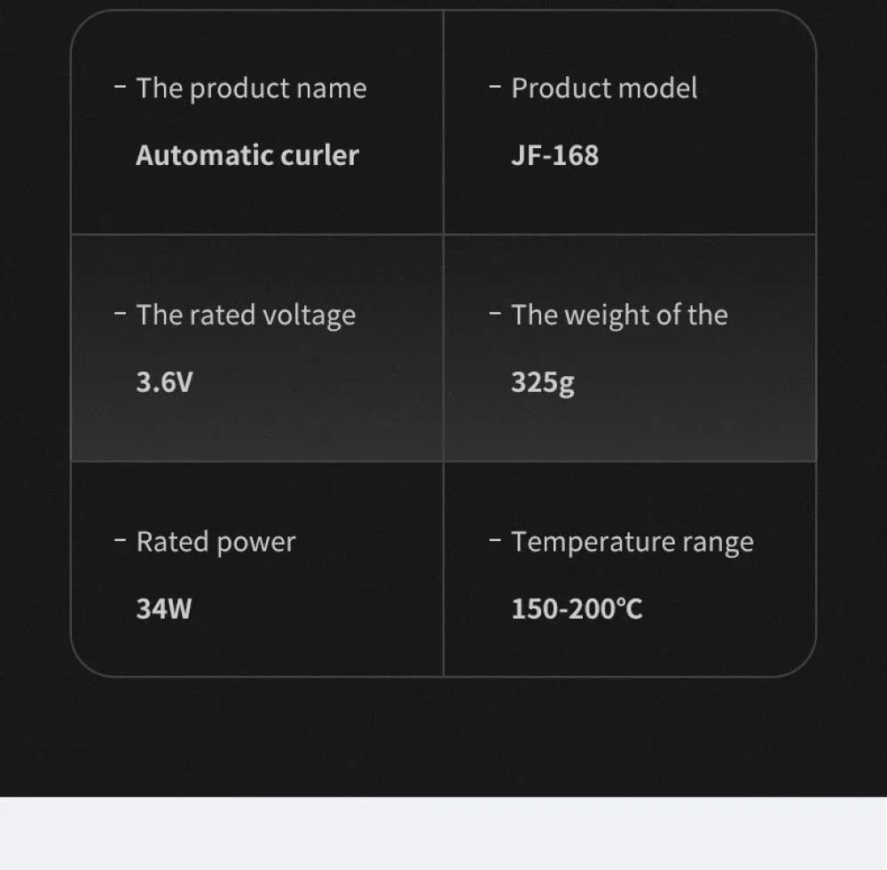 Wireless Curling Iron Cordless Curling Wand Adjustable Temperature Fast Heating Long-Lasting Battery Portable Travel Hair Styler