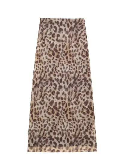 TRAF Leopard Mesh Tops Women Print Halter Top Woman Strapless Backless Top Sexy Lingerie Ladies Summer Top Off Shoulder Crop Top