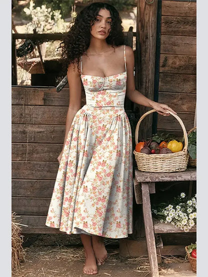 Elegant Wedding Events Corset Dress Sexy Strapless Pleated A-line Midi Party Dresses For Women Summer Female Clothing 2024