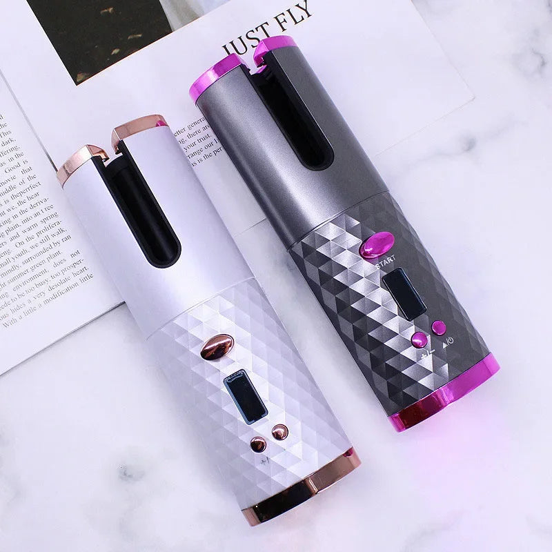 Portable Automatic Charging Hair Curler Smart Wireless Hair Styling Tool Travel Friendly Lazy Girl Hair Curler Salon Accessory