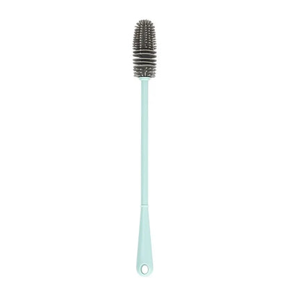 Silicone Milk Bottle Brush Cup Scrubber Glass Cleaner Long Handle Drink Bottle Clean Brush Kitchen Cleaning Tool