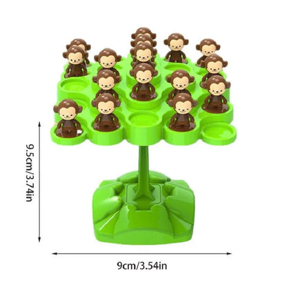 Monkey Balance Tree Focus Balance Training Children's Toys Folding Music Series Parent Child Interactive Board Game COLOR RANDOM