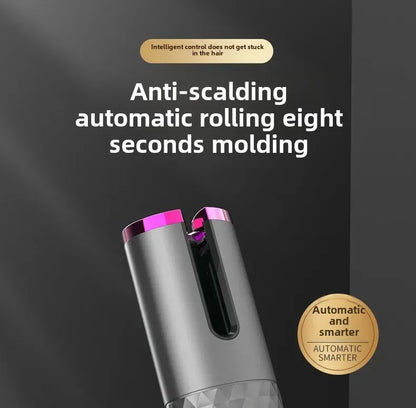 Portable Automatic Charging Hair Curler Smart Wireless Hair Styling Tool Travel Friendly Lazy Girl Hair Curler Salon Accessory