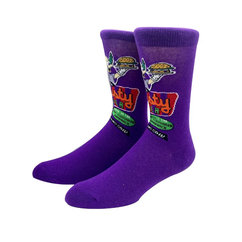 2025 New Anime Fashion Men's Socks Long Sock Knee-High Couples cosplay Sock Personality Hip Hop Harajuku Funny Sock for Women