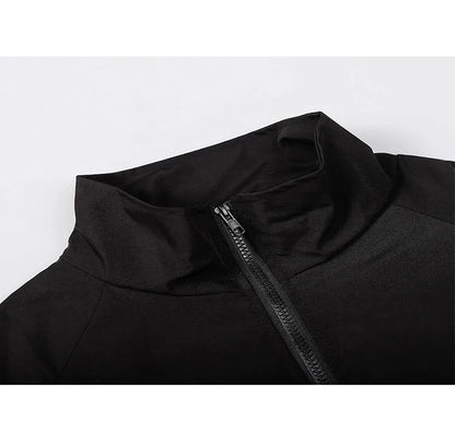 Reflective Striped Jacket 2023 Men Hip Hop Streetwear Coat Zipper Up Jacket Windbreaker Harajuku Thin Coats Sports Black Blue