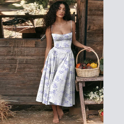 Elegant Wedding Events Corset Dress Sexy Strapless Pleated A-line Midi Party Dresses For Women Summer Female Clothing 2024