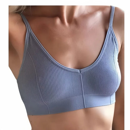 Seamless Tube Tops Bras Women U-shaped Back Bra Sexy Lingerie Female Brassiere Adjust Straps Ribbed Sports Underwear