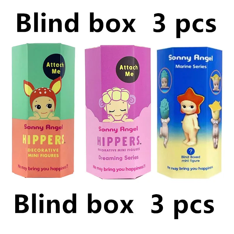 Sonny Angel Hippers Animal Blind Box Series Healing Trendy Car Mobile Phone Ornaments Dumplings Children'S Toys Christmas Gift