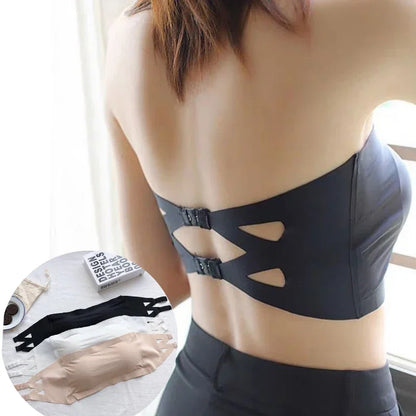 Seamless One-piece Tube Tops Women Removable Pads Intimates Basic Black/White/Skin Womens Strapless Bra Bandeau Sexy Lingerie