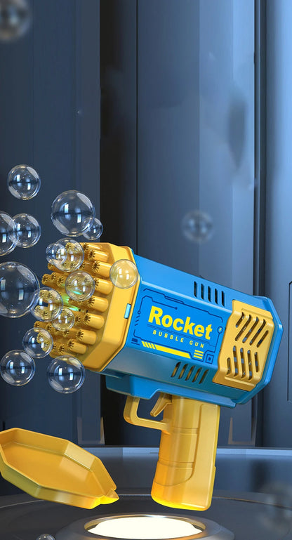 40 hole handheld fully automatic space light bubble machine electric children's toys without battery without  bubble water